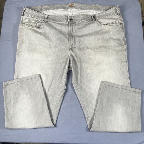 Camel Active Houston Jeans Men's W48xL34 Straight Fit Gray Original Denim Pants - Picture 1 of 8
